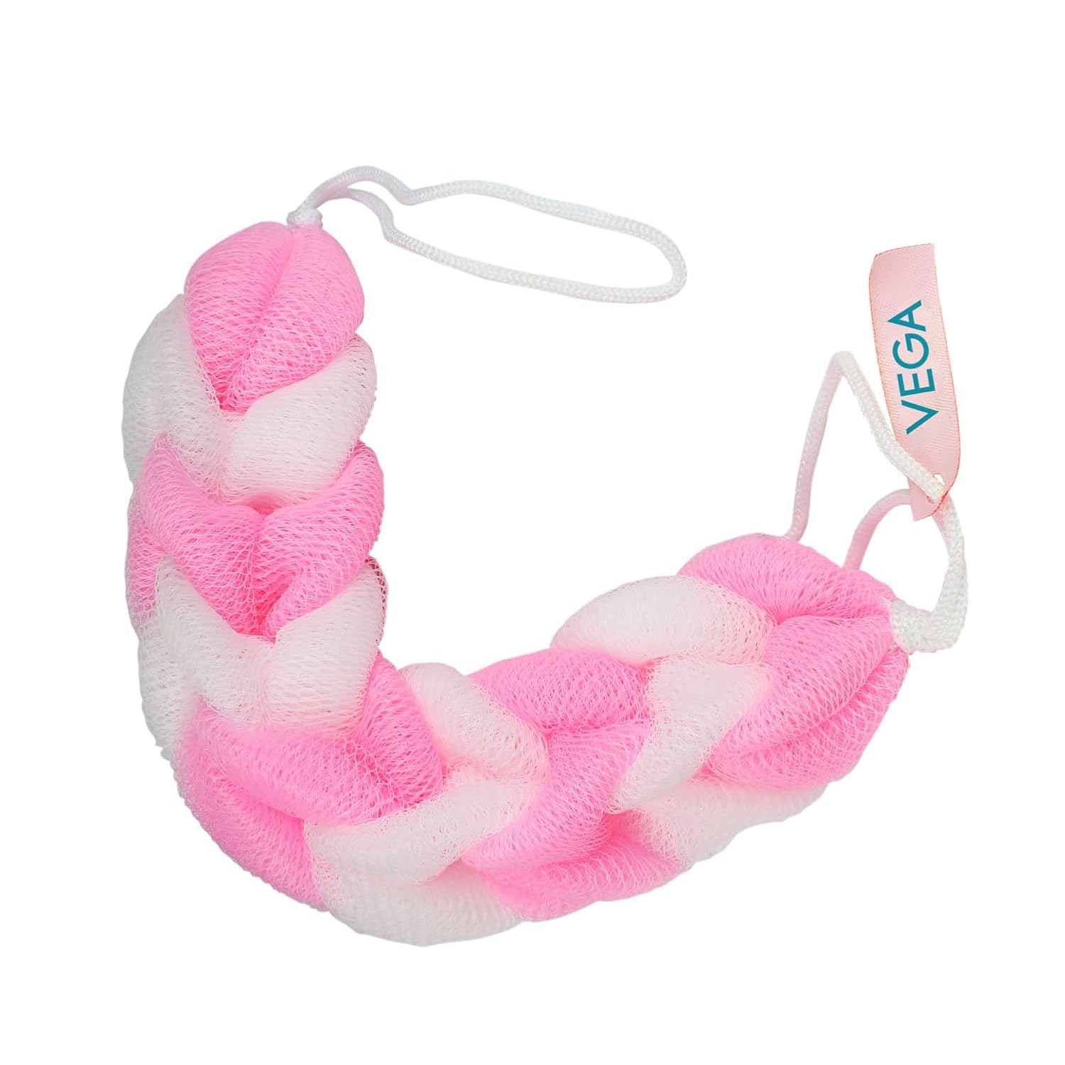 Vega Deluxe Back Scrubber Sponge – Long Stretch Loofah Bath Belt for Men & Women | Body Exfoliator & Shower Scrubber for Dead Skin Removal | Soft Exfoliating Sponge Body Wash Scrubber | (BA-2/3)