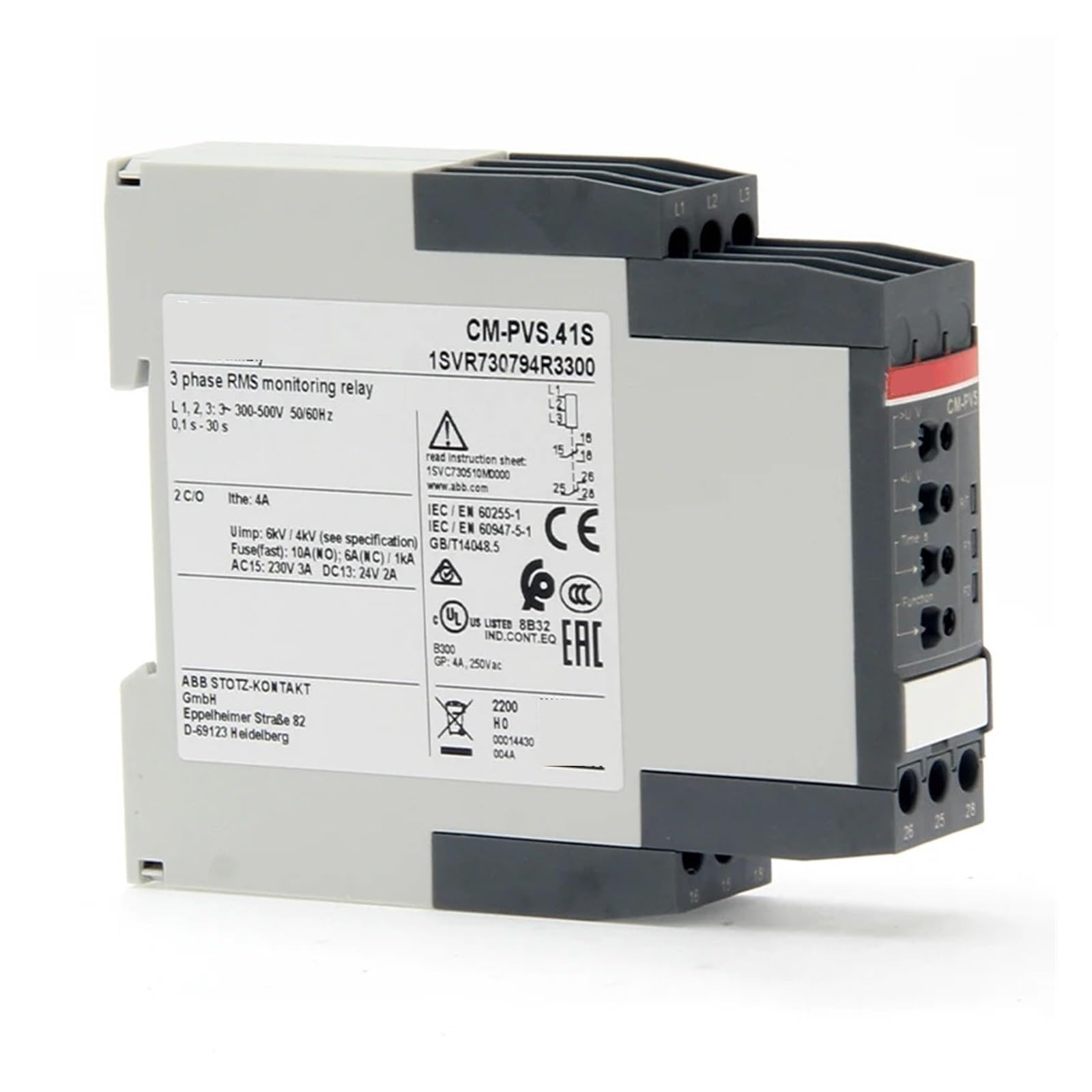 SBSSYVLMV Relay CT-ARS.21P 24-240VAC/DC 2C/O Product ID 1SVR740120R3300