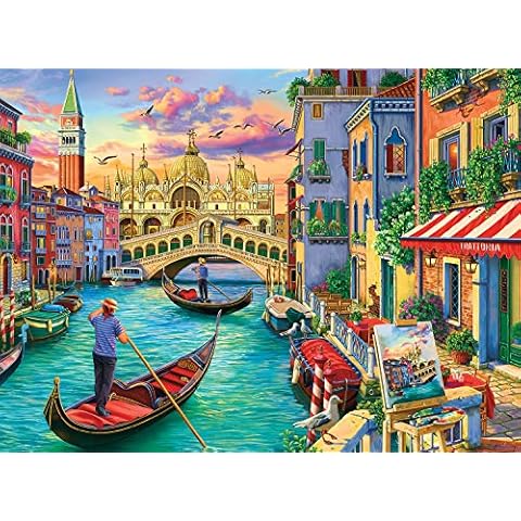 Buffalo Games - Image World - Sights of Venice - 1000 Piece Jigsaw Puzzle for Adults Challenging Puzzle Perfect for Game Nights - Finished Puzzle Size is 26.75 x 19.75 Cover
