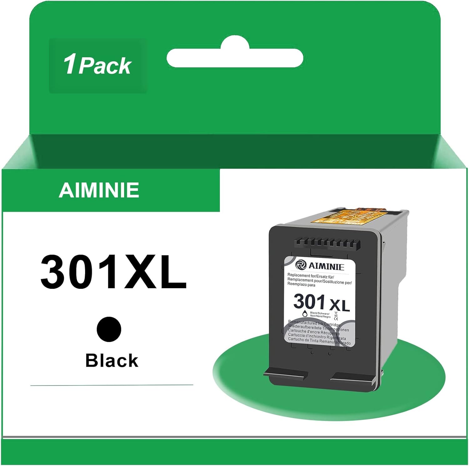 301 XL HP301XL Black Ink Cartridge Replacement for HP Ink 301 Printer