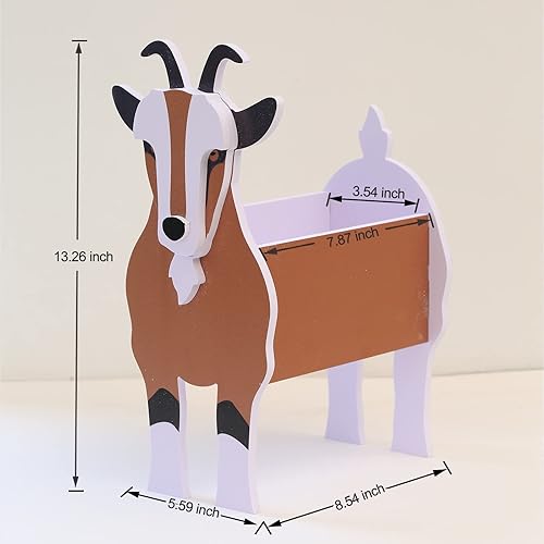 Miniatura 4 de Regalos de Cabra Gochoi Lindas Macetas de Flores de Cabra, Decoración de Jardín al Aire Libre, Regalos de Navidad y Cumpleaños para Mujeres,