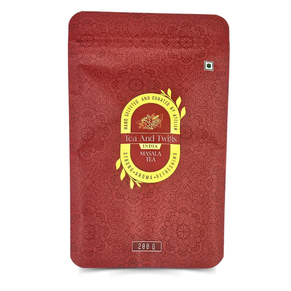Tea and Twigs Masala Tea - 200 gm (Pack Of 2) | Kadak Masala Chai | Premium Second Flush CTC Black Tea And 100% Natural Spices| Assam Tea (200 gm - Pack Of 2) (B0D7MNGKQ9) Amazon Price History, Amazon Price Tracker