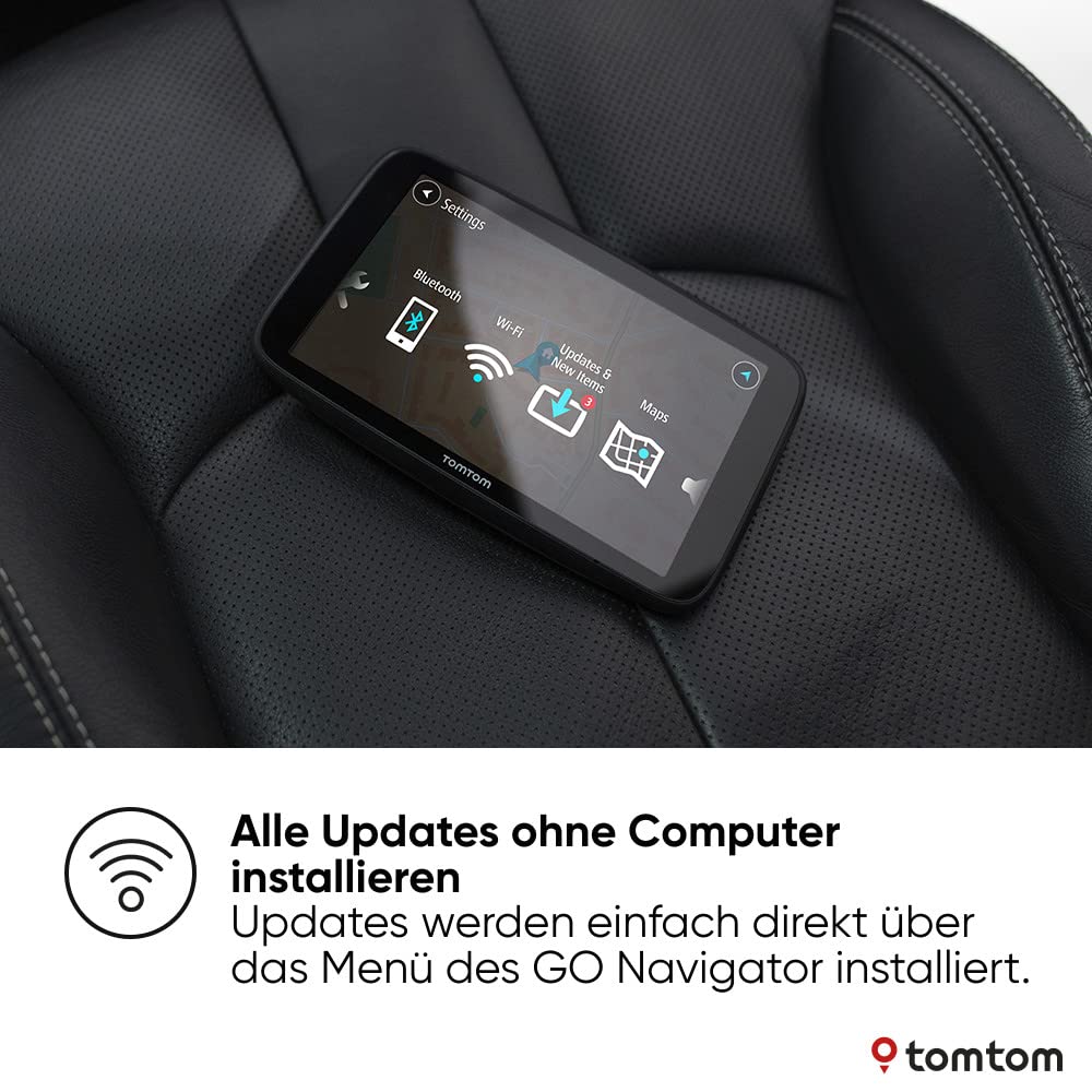 TomTom Navigationsgerät GO Navigator (6 Zoll, Stauvermeidung Dank TomTom Traffic, Karten-Updates Welt, Updates über Wi-Fi)