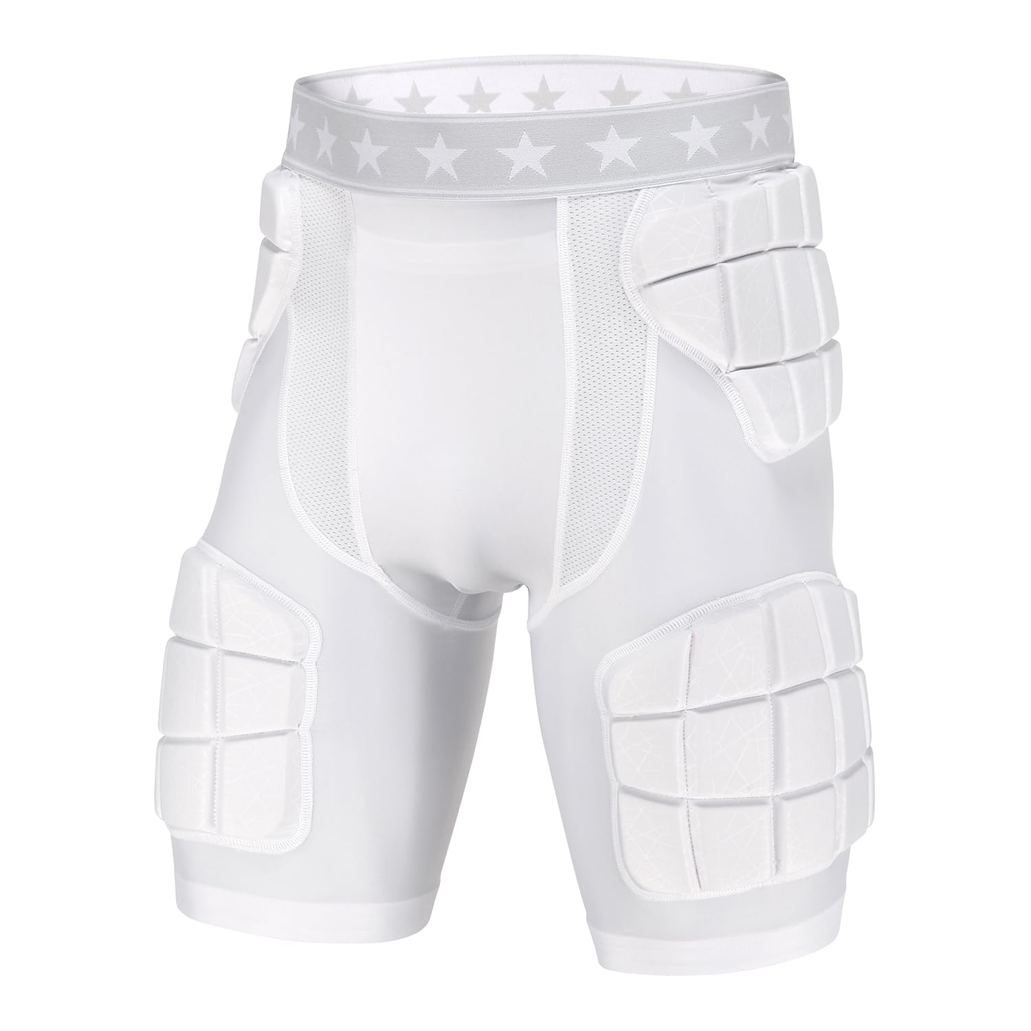 Surlim 5-Pad Football Compression Girdle/Shorts, Football Padded Shorts, Football Girdle Hip and Thigh Protector