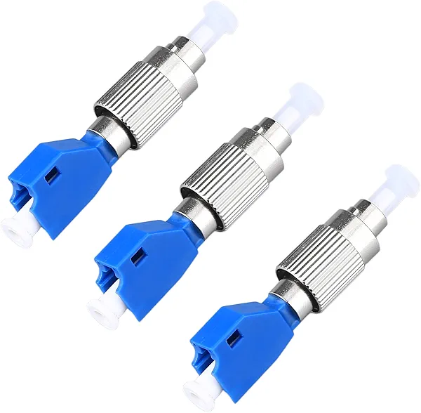 KELUSHI FTTH Optical Equipment Tool FC Male to LC Female Hybrid Fiber Optic Cable Adapter Connector Flange 1.25 2.5mm Singlemode 9/125 SM for Digital Communication 3pcs