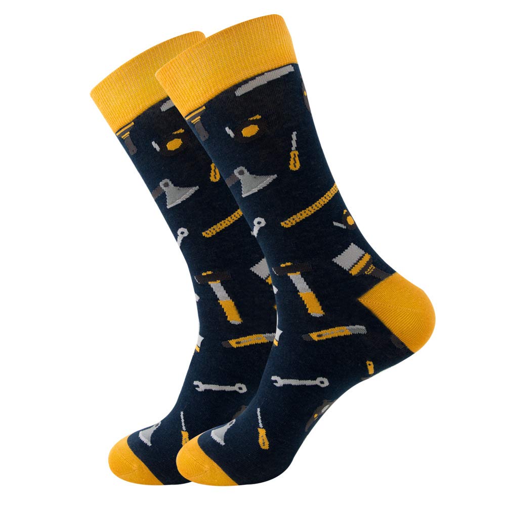 EmaoFun Chaussettes Fantaisie Homme, Chaussettes Originales Motifs Amusantes 40-46