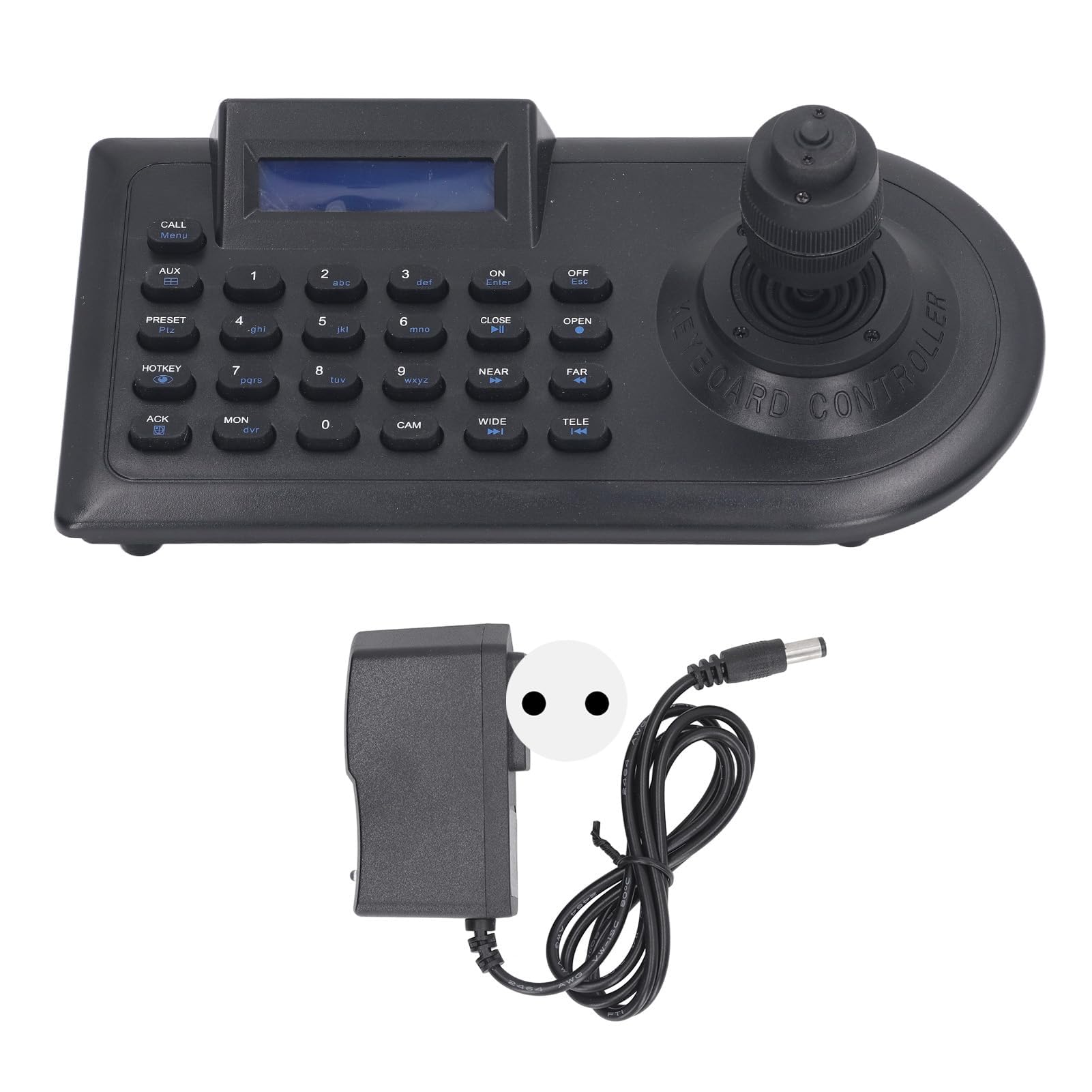 Tastiera per Telecamera PTZ con Joystick 4D, Tastiera per Telecamera PTZ con Joystick 4D con LCD, Compatibile con, Supporta Sorveglianza di Rete Standard, Joystick (Spina UE