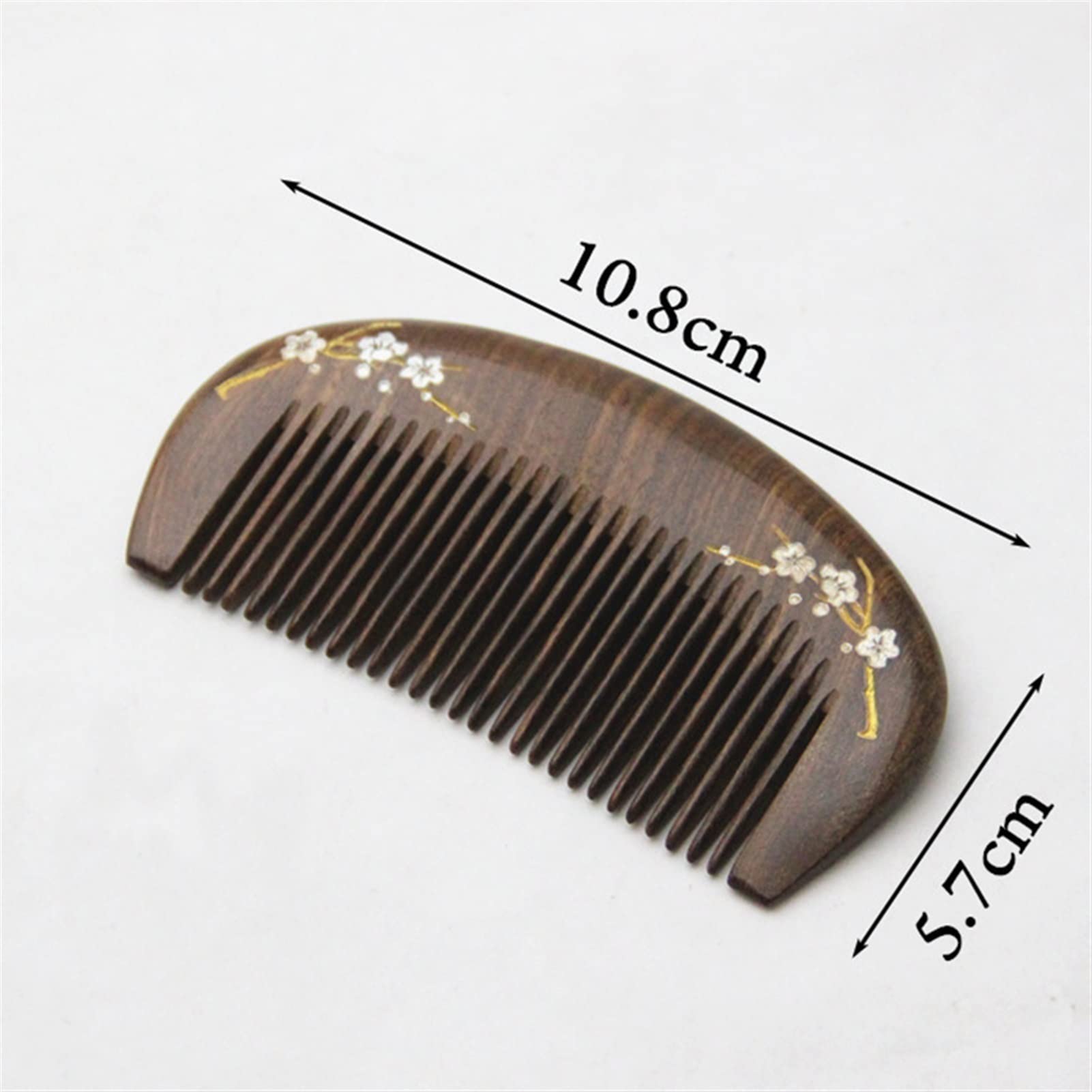 MRKU Peines para el Cabello, 1 Paquete, Peine de Madera, Peine de Bolsillo para la Cabeza, Peine de Masaje, Accesorios para peinar el Cabello para Mujeres y niñas, Cepillo para el Cabello