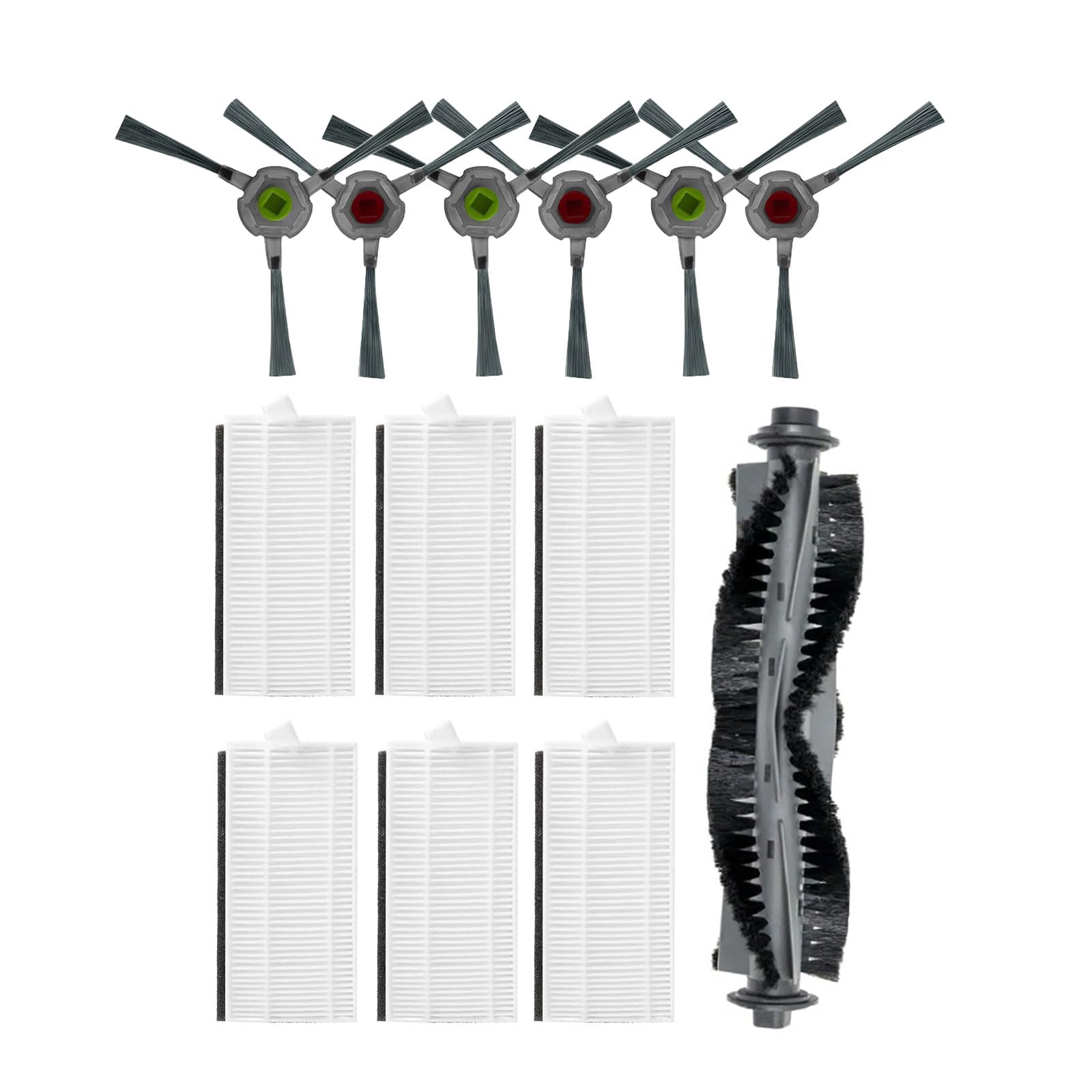 Buxuaaaa Main Brush Filter Side Brush Replacement Part Sweeping Robot Accessories Cleaning for P20 Model Efficient Filter
