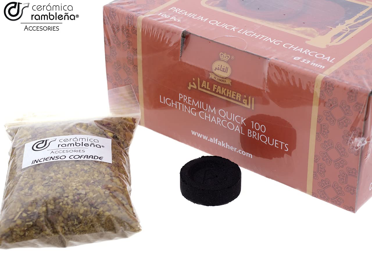 CERÁMICA RAMBLEÑA Accessories | Weihrauch aus Cofrade | Weihrauch für die Karwoche | Natürlicher Weihrauch | Liturgischer Weihrauch | Set 200 gr + 100 Paste | Set 200 gr + 100 Paste