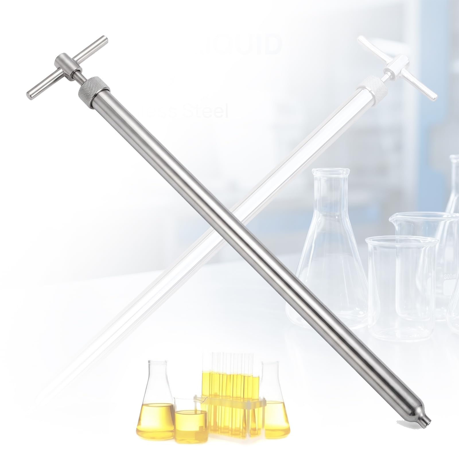 Muestreador De Líquidos Viscosos De Acero Inoxidable 304, Sonda De Muestreo De Agua Líquida con Escala (tamaño: 0,5 M/1,6 Pies) 0.8m