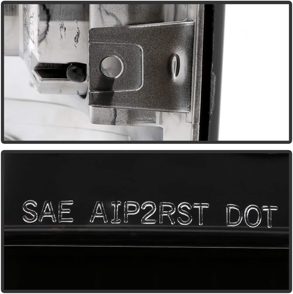ACANII - For 2000-2006 Chevy GMC Tahoe Suburban Yukon Denali Barn Door Black Tail Lights Brake Lamps Driver & Passenger