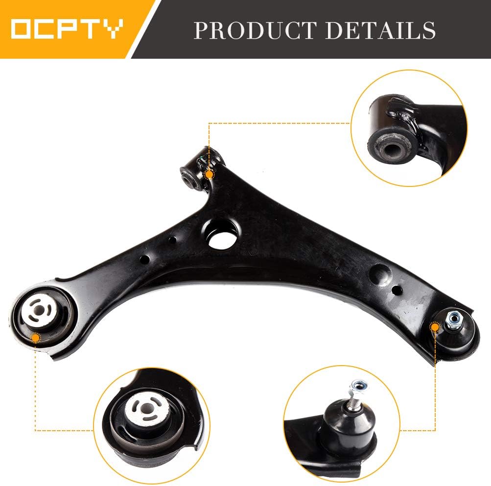 OCPTY - New 2-Piece fit for 2008-2015 for Chrysler Town Country for Dodge Grand Caravan 2009-2012 for Volkswagen for Routan - 2 Lower Control Arm with Ball Joint Assembly
