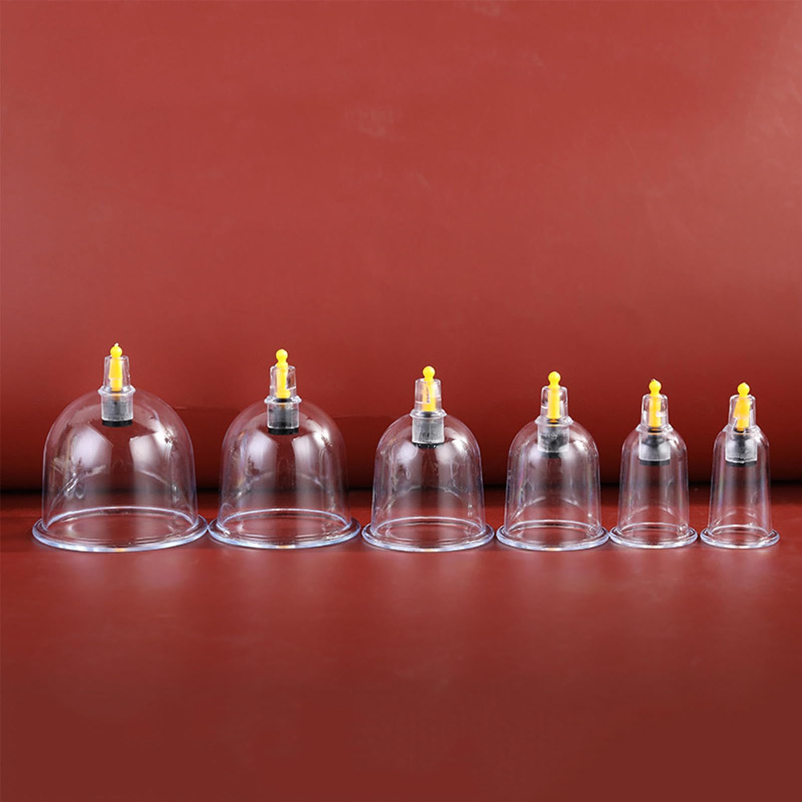 Set di coppettazione Cinese, 12 Ventose ad Aria compressa con Maniglia di pompaggio, Massaggio anticellulite per Schiena/Collo
