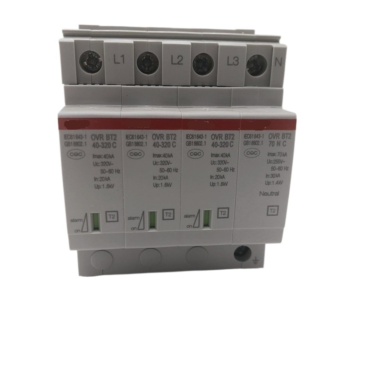 Protector contra sobretensiones OVR T2 3N 40-275 P QS con cartuchos intercambiables 6