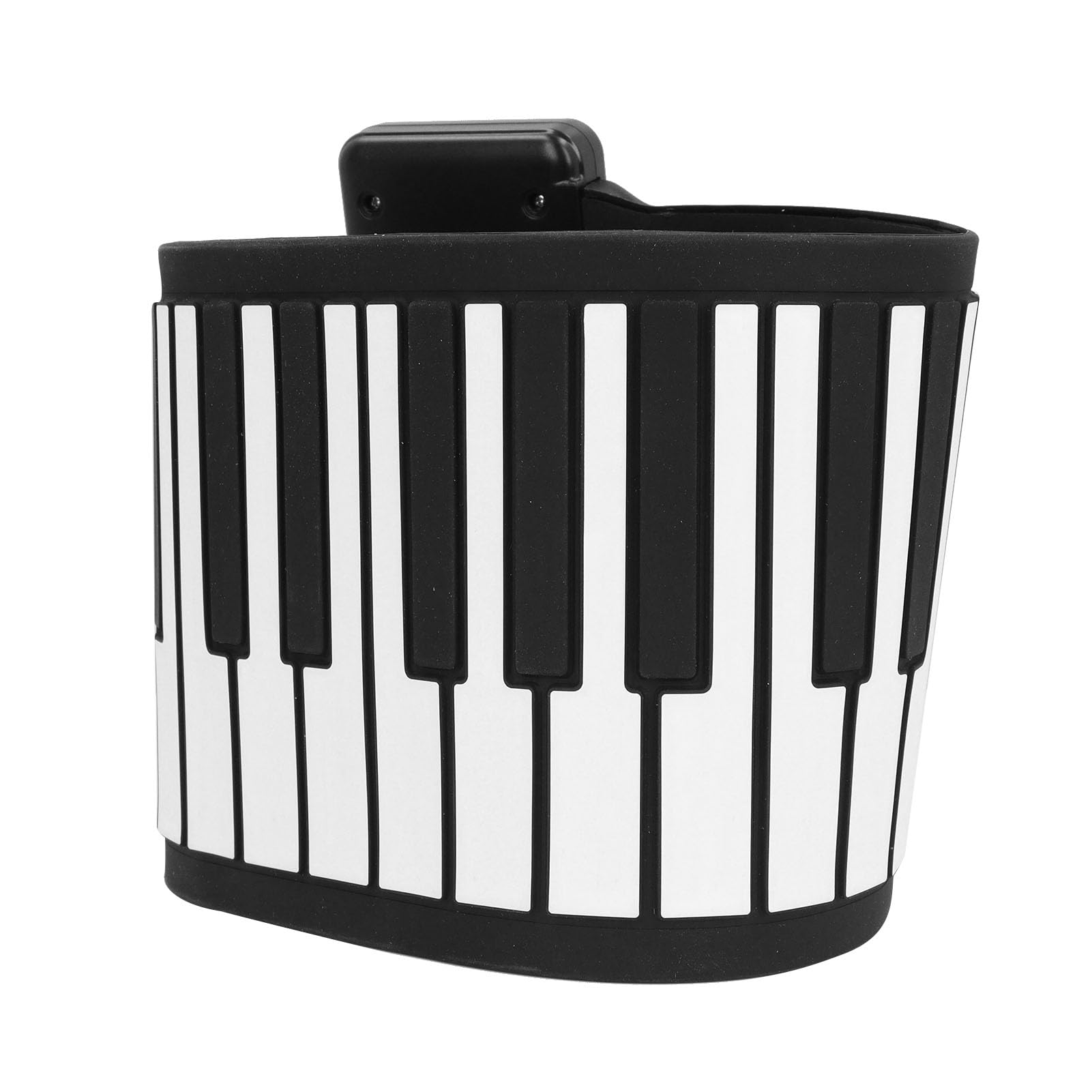 88 Keys Roll-Up Piano, Rechargeable Hand Roll Electric Piano Keyboard with 128 Tones and Built-in Speaker, Bluetooth MIDI Function, Portable Electric Roller Piano(Black