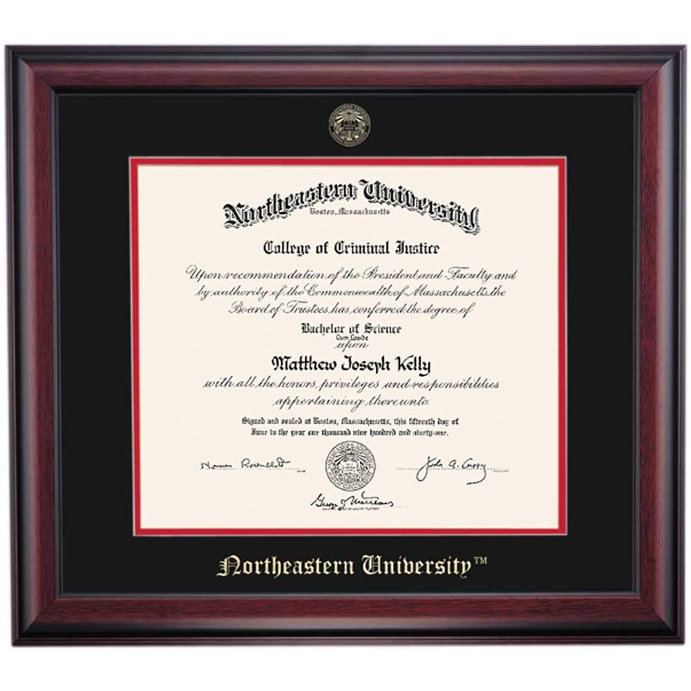 Buy OCM Diploma Frames Northeastern University Husky Displays