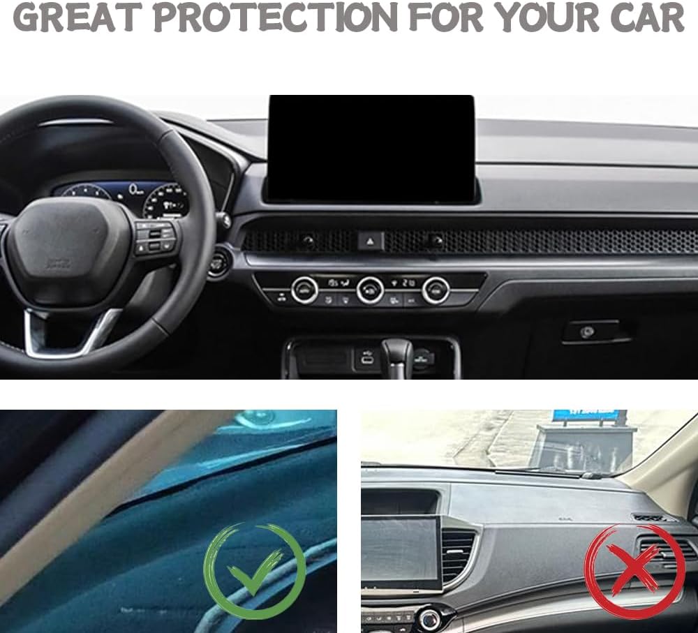 POSAID for Honda CRV Dash Cover 2023 2024 2025 Dashboard Cover Mat Custom Fit for Honda CR-V, Gray