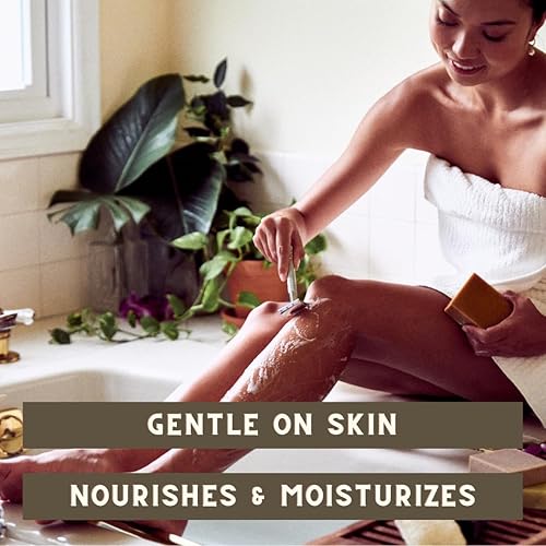 Miniatura 5 de Barra de jabón natural de afeitado sólido, altamente hidratante, hecha a mano en los Estados Unidos en pequeños lotes, sin fragancias ni colores