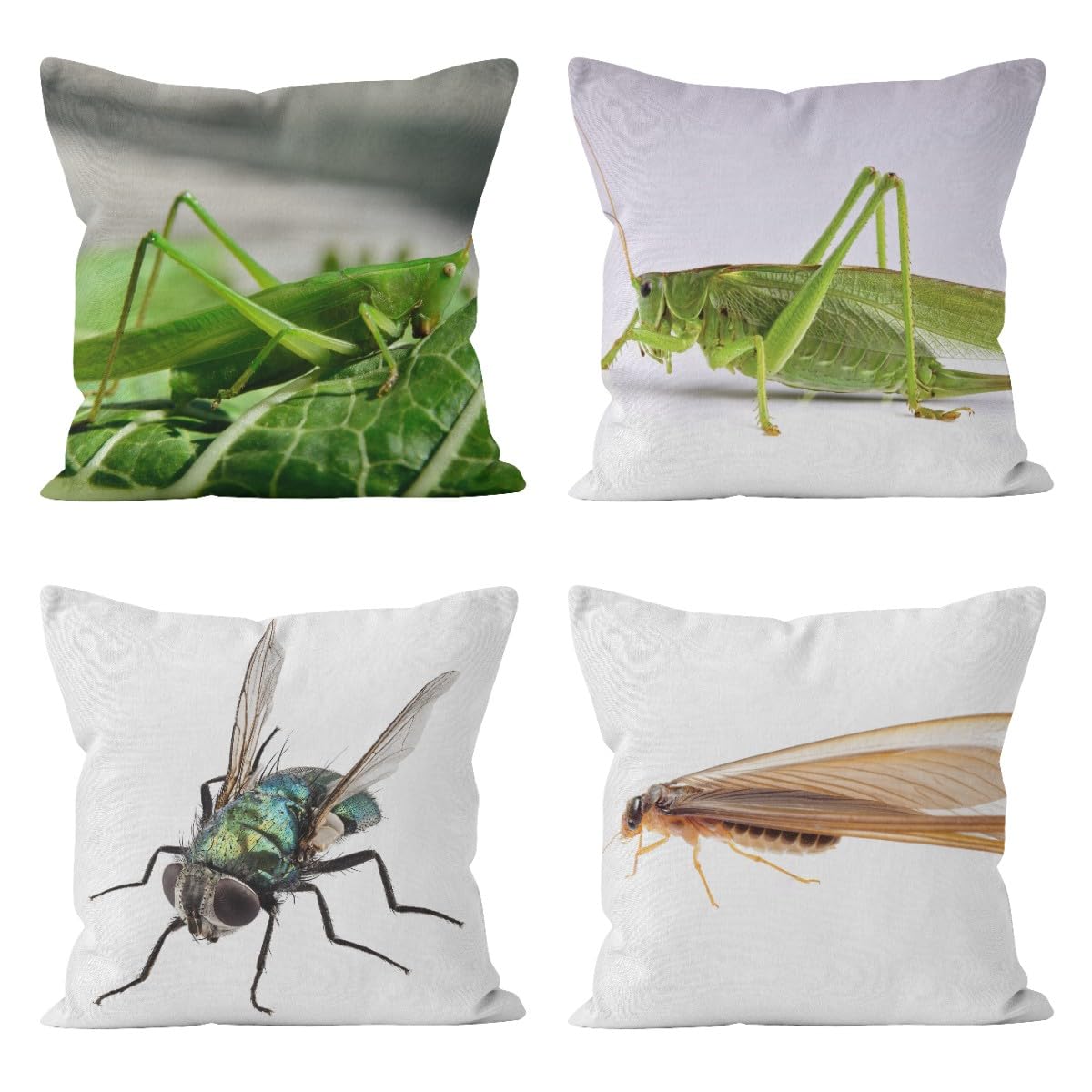 Linge housses de coussin 50x50cm velours et lin, taie d'oreiller pour canapé relax