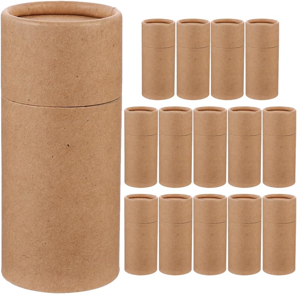 2Pcs Kraft Mailing Tubes With Caps Cardboard Shipping