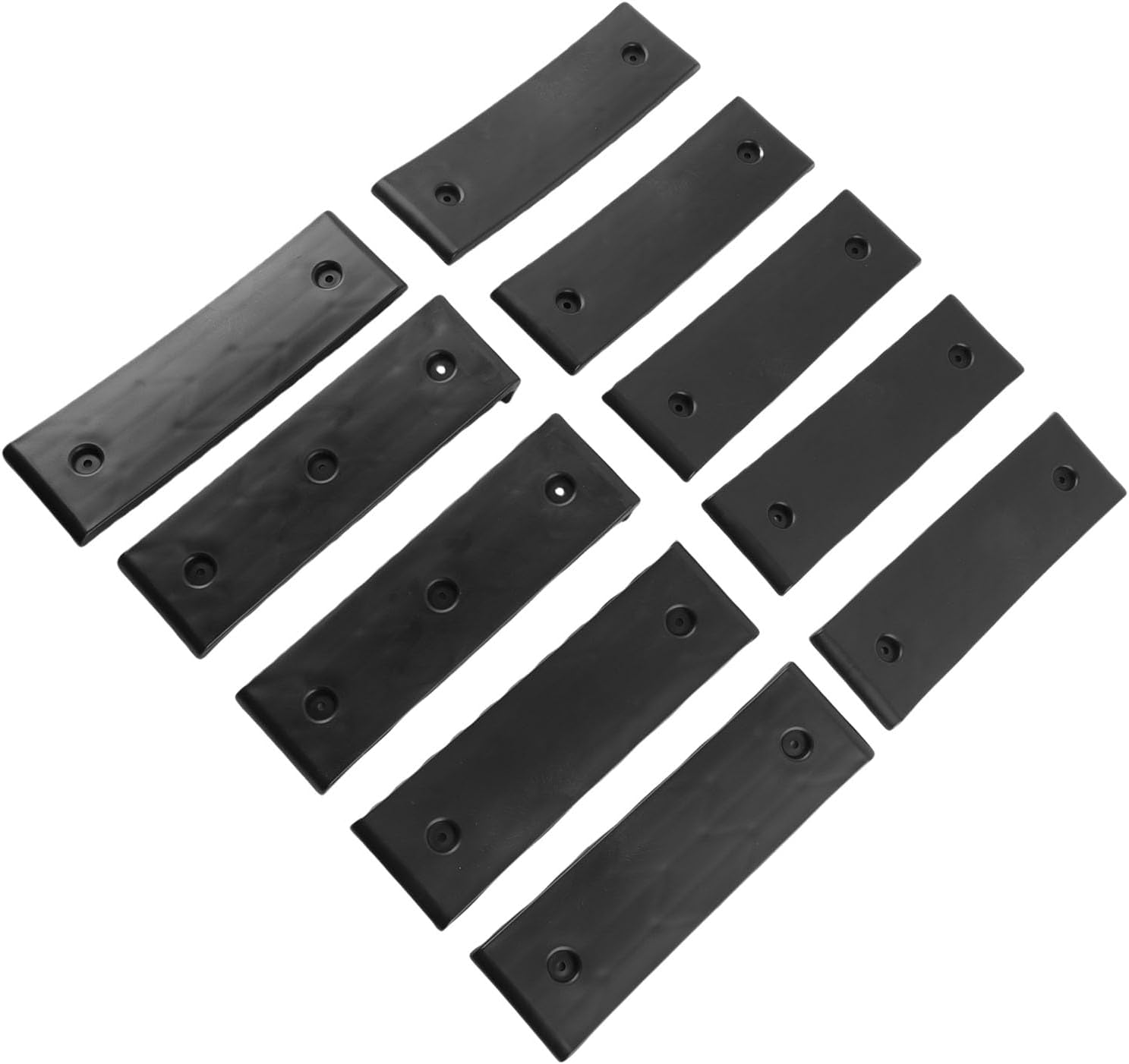 Boat Trailer Bunk Slides Heavy Duty Black ABS 3in X 10in Smooth Launching Loading for Any Bunk Trailer 10 Piece Set with Screws