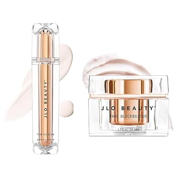 JLO BEAUTY Brighten & Hydrate Duo Brightening Serum + Hyaluronic Acid Moisturizer Tone-Evening Face Serum with Plumping Moisturizer for Radiant, Smooth, Glowing Skin