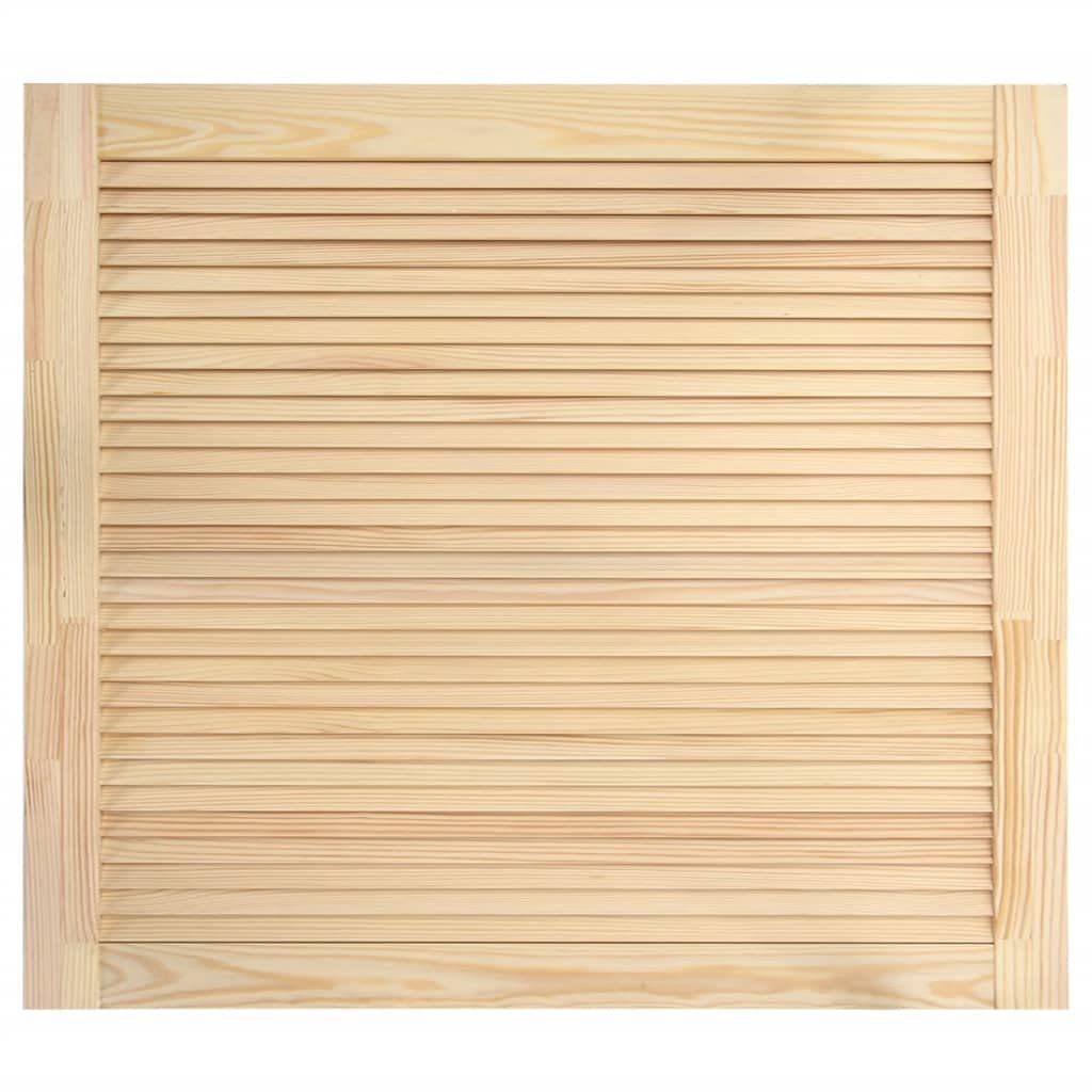Bussandri Exclusive - Lamellentüren 2 Stk. Massivholz Kiefer 39,5x49,4 cm