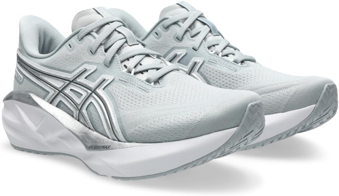 ASICS Women's NOVABLAST 5 Running Shoes, 6, Piedmont Grey/Pure Silver