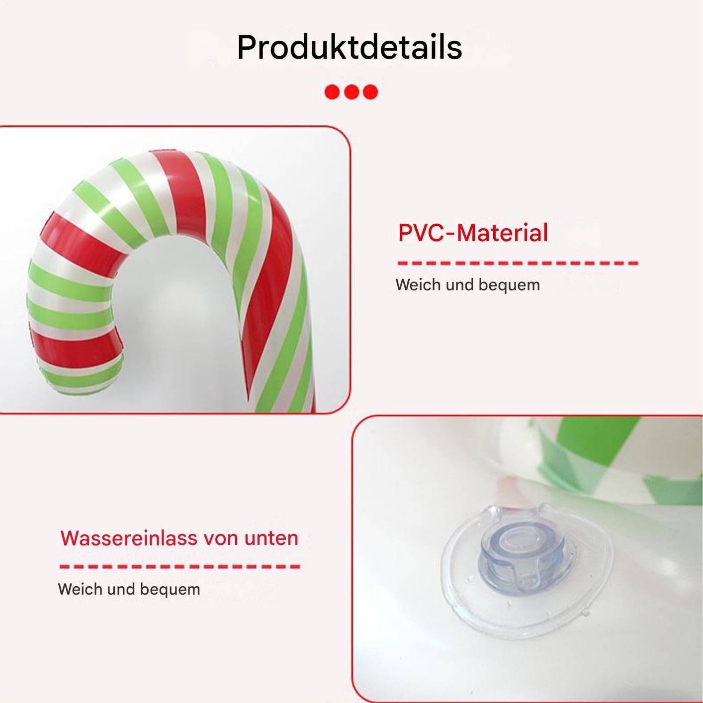Zestaw ozdób choinkowych do dmuchania, 60 cm, ozdoba bożonarodzeniowa z podstawą wypełnioną wodą, wytrzymały materiał nadmuchiwany, ornament na zewnątrz, na imprezę w ogrodzie