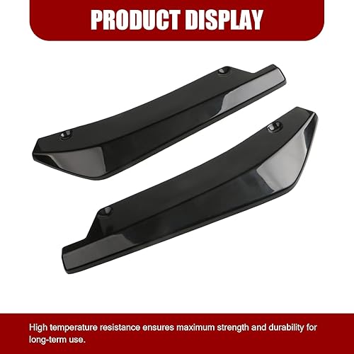 Miniatura 7 de UGSHY 2 piezas de parachoques de automóvil, 13.3 x 5.1 pulgadas, decoración de guardabarros impermeable para modificación de vehículos, accesorios
