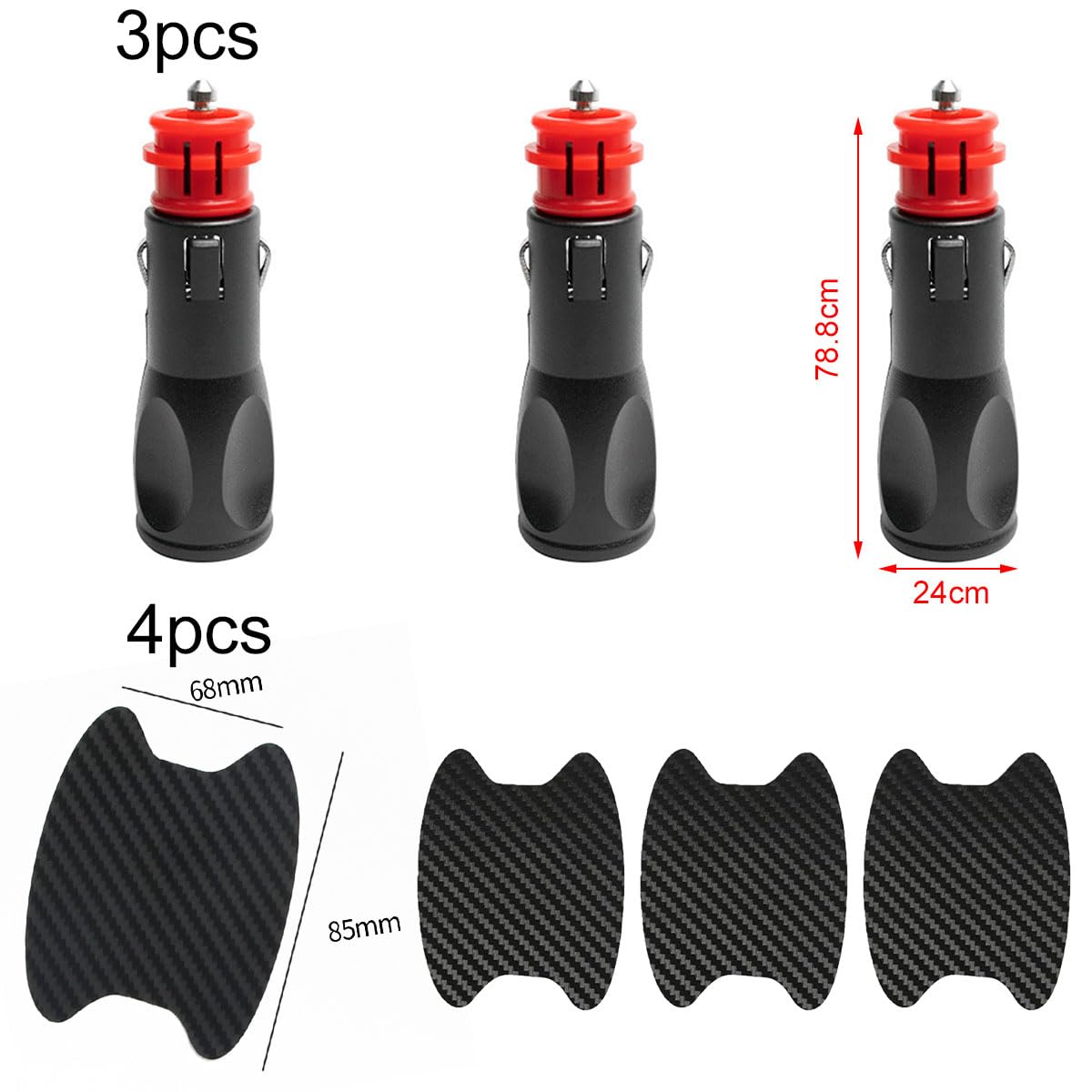 Spina Maschio Di Ricambio Per Accendisigari Da 12 V Con Cavi - Foto 4