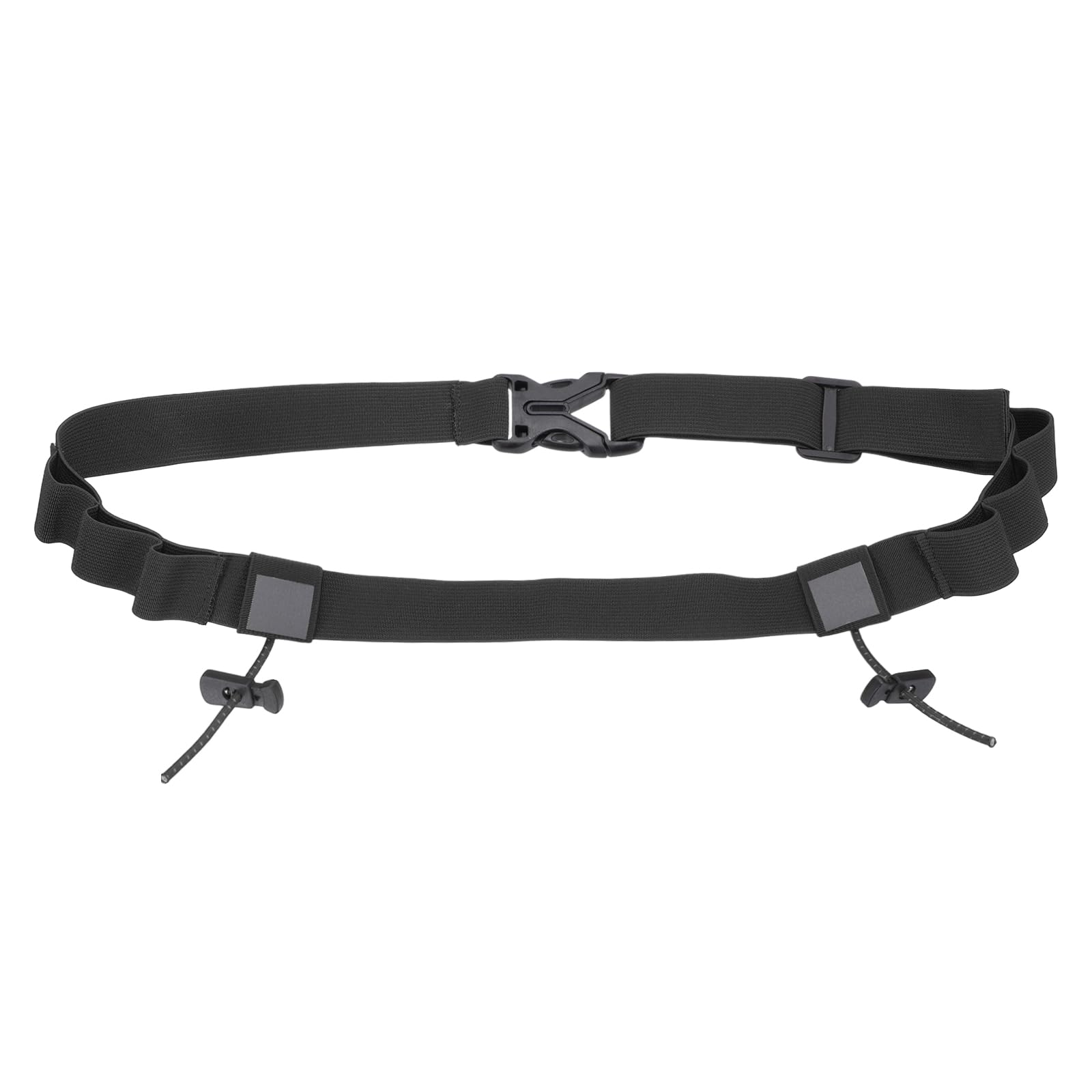 YELARXI Race Number Belt, Elastic Comfortable Running Belts with 6 Energy Gel Loops, Sport Race Bib Holder 1 Pcs & Black-Fitting for (Running/Triathlon/Marathon/Cycling)
