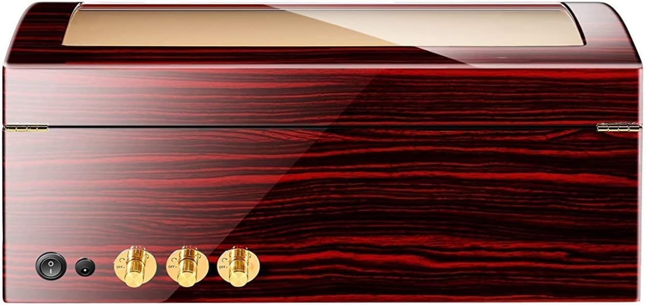GeRRiT Watch Winders, Watch Winder 6,Watch Winders for Automatic Watches Battery Watches Cases Watches Boxes Winders Display Storage Red