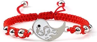 7 colores patrón de dragón Tai Chi pulsera trenzada hombres mujeres energía curación pulsera ajustable joyería cuerda roja 2