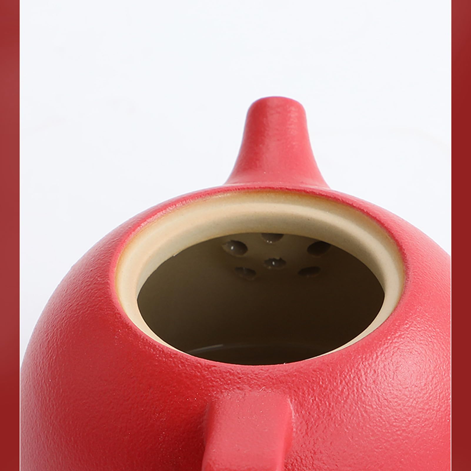 Regalo de boda, chino doble felicidad rojo boda té, hecho a mano cerámica 1 tetera 6 tazas para recién casados, amigos chino tradicional boda decoración suministros