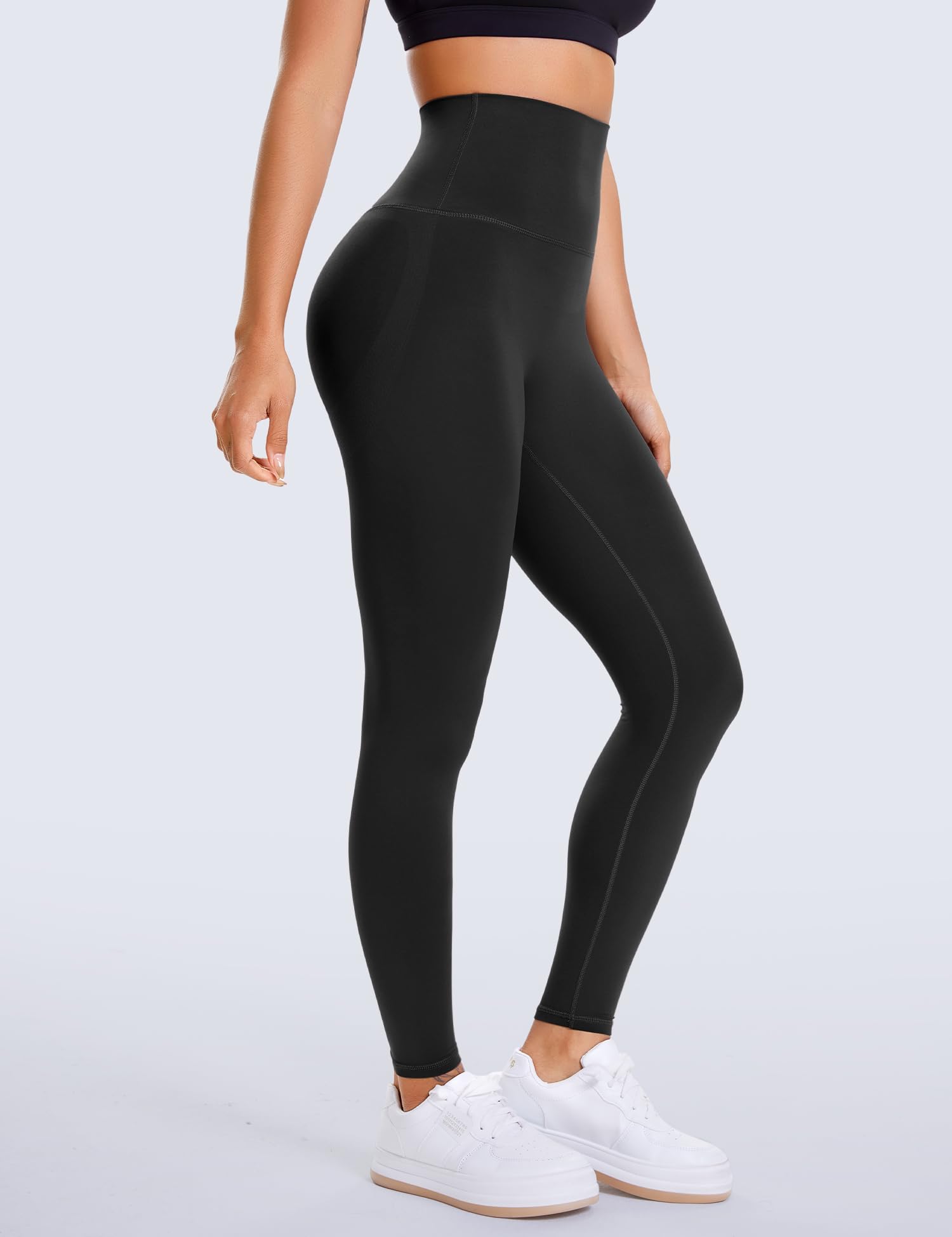 Women's Butt Lifting Leggings Hidden Scrunch Butt Lifting Leggings Seamless High Waisted Workout Yoga Pants (US, Alpha, Medium, Regular, Regular, Black)