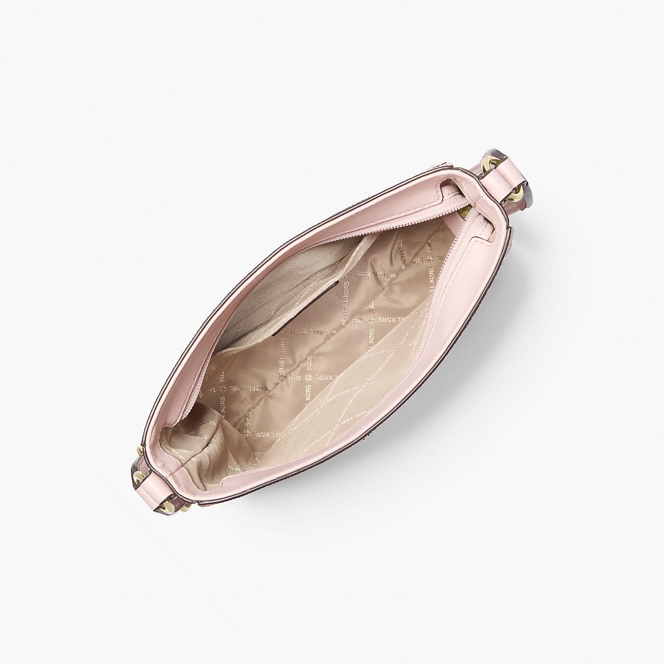 Michael Kors Bolso bandolera para mujer Jet Set Travel Pequeño bolso mensajero con logotipo (Rosa Polvo)