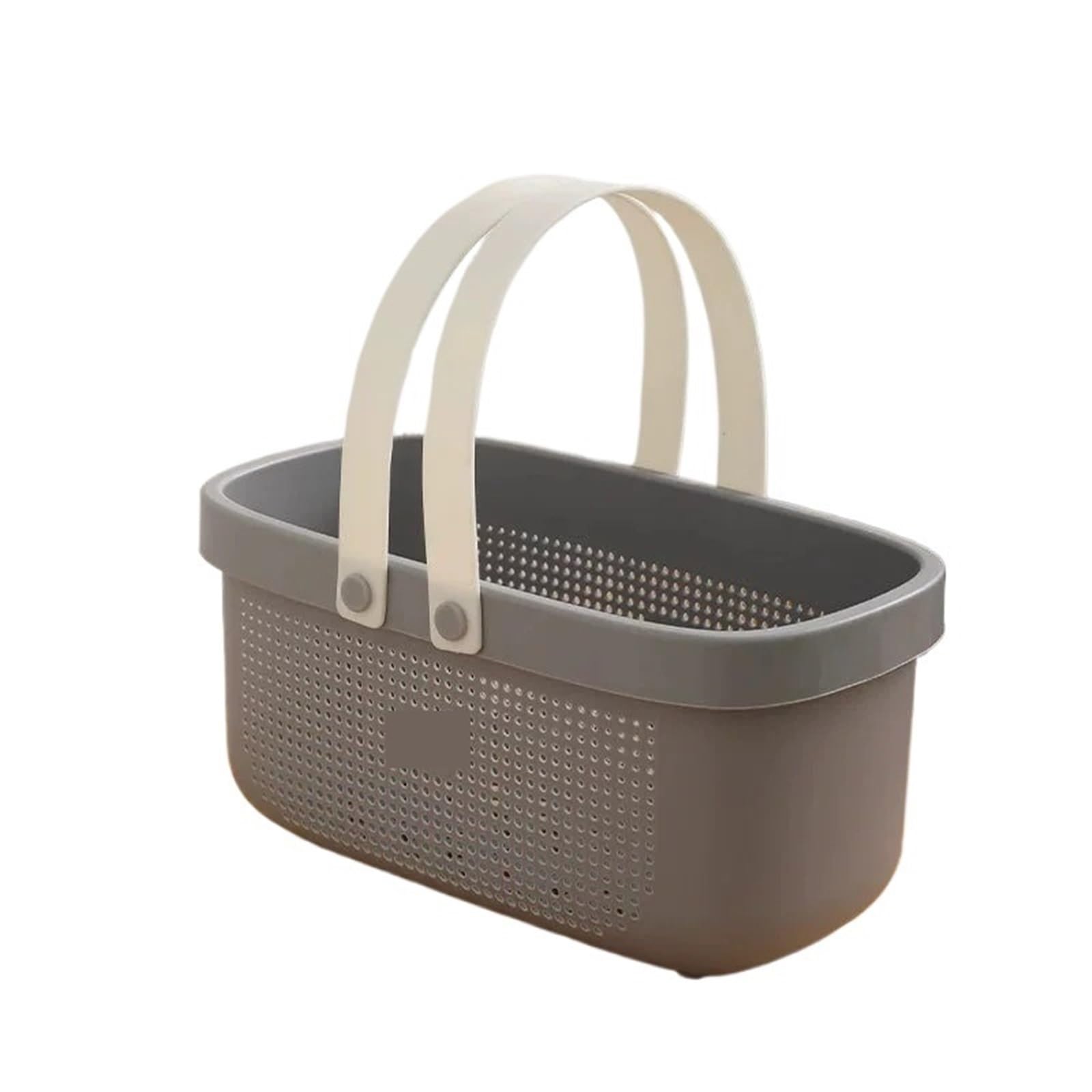 WSQHAO 2Pcs Plastic Storage Basket With Handle Portable Shower Caddy Tote Organizer Bin For Bathroom for Shower(Color3)