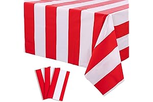 Dr. Seuss Red-Striped Tablecloth
