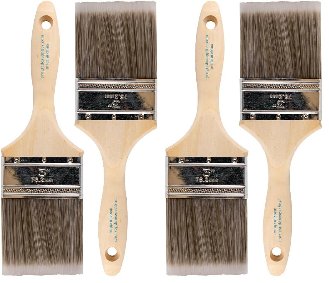 Pro Grade Paint Brushes - 2 Pack, 3 Inch -9
