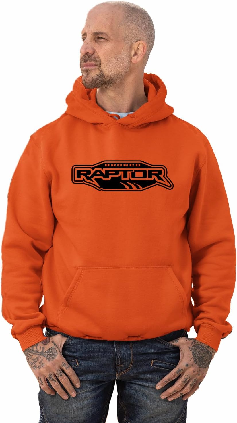 Maddmax Car Art Ford Bronco Raptor 4x4 Logo Hoodie Fleece Sweatshirt