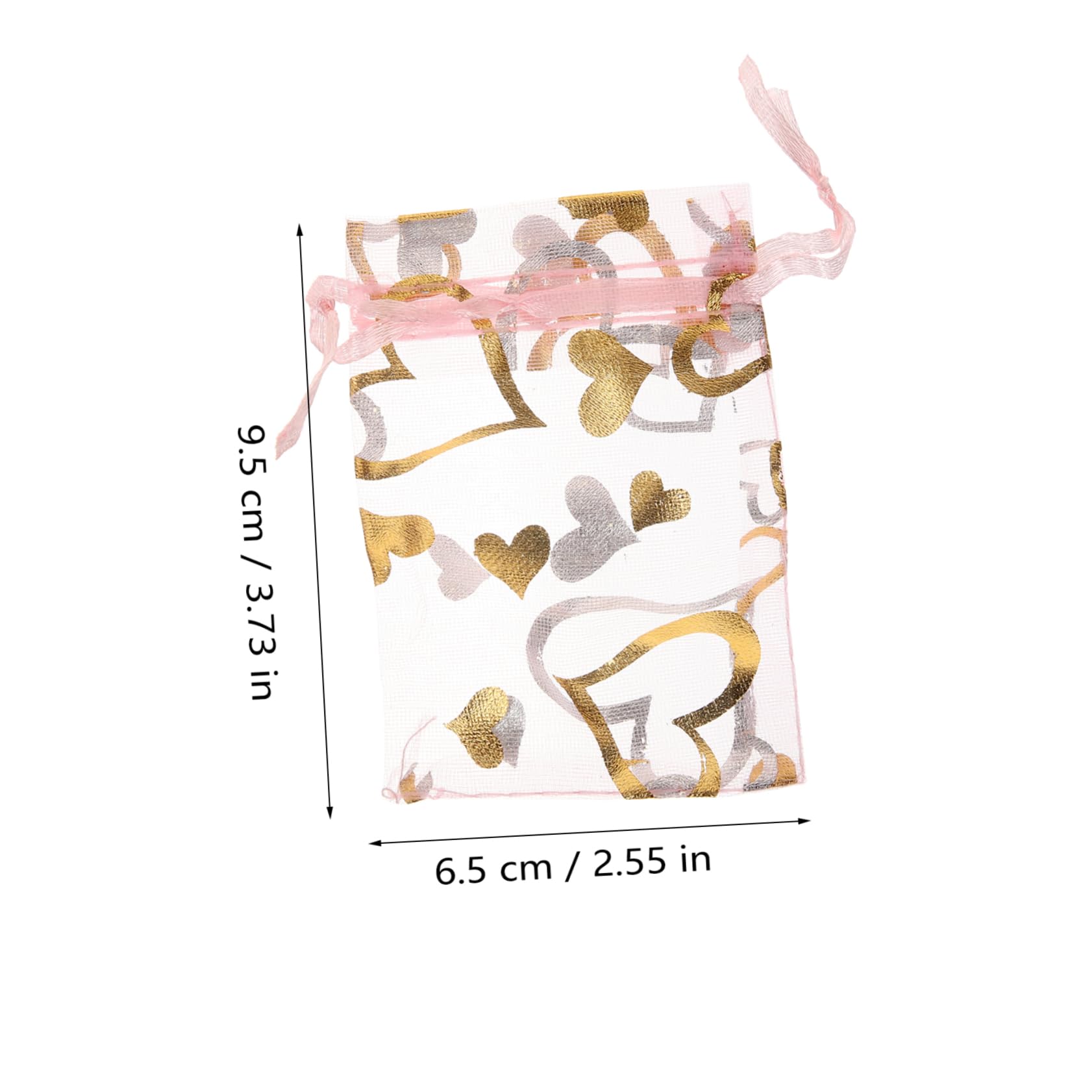Healeved 300pièces Organza Avec Cordon De Serrage Lot De Pochettes Roses Tulle Pour Bijoux Et Élégant Et Pratique Pour Mariages Et Fêtes