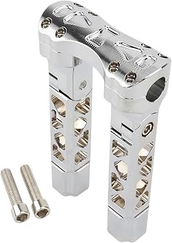 Handlebar Risers Motorcycle For Spo&rtster 883 1200 For Softail For Fatboy For Dyna Pullback Handlebar Risers Straight Adjust Riser Clamp Handle Bar Risers8.5inch Chrome