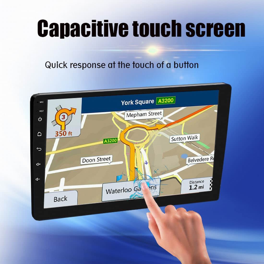 Radio samochodowe 9 Cal Double Din Android 8.1 HD ekran dotykowy w desce rozdzielczej nawigacja Bluetooth zestaw g?o?nomówi?cy obs?uga po??cze? lustrzanych Android/IOS WIFI Radio FM Dual USB