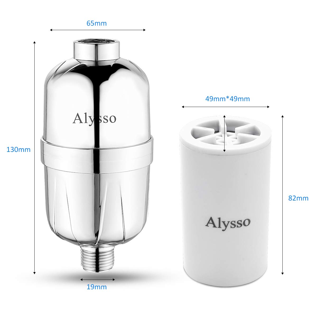 Alysso Shower Filter Chlorine, Professional Reducing Chlorine Fluoride