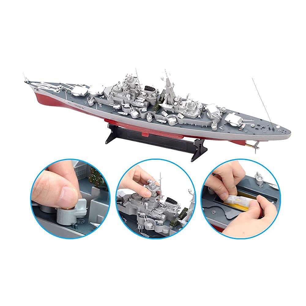 1：360 Torpedo Boat Ship Remote Control Aircraft Carrier 2.4G Electric RC Ship Large Military Battleship Destroyer Model for Pools and Lakes