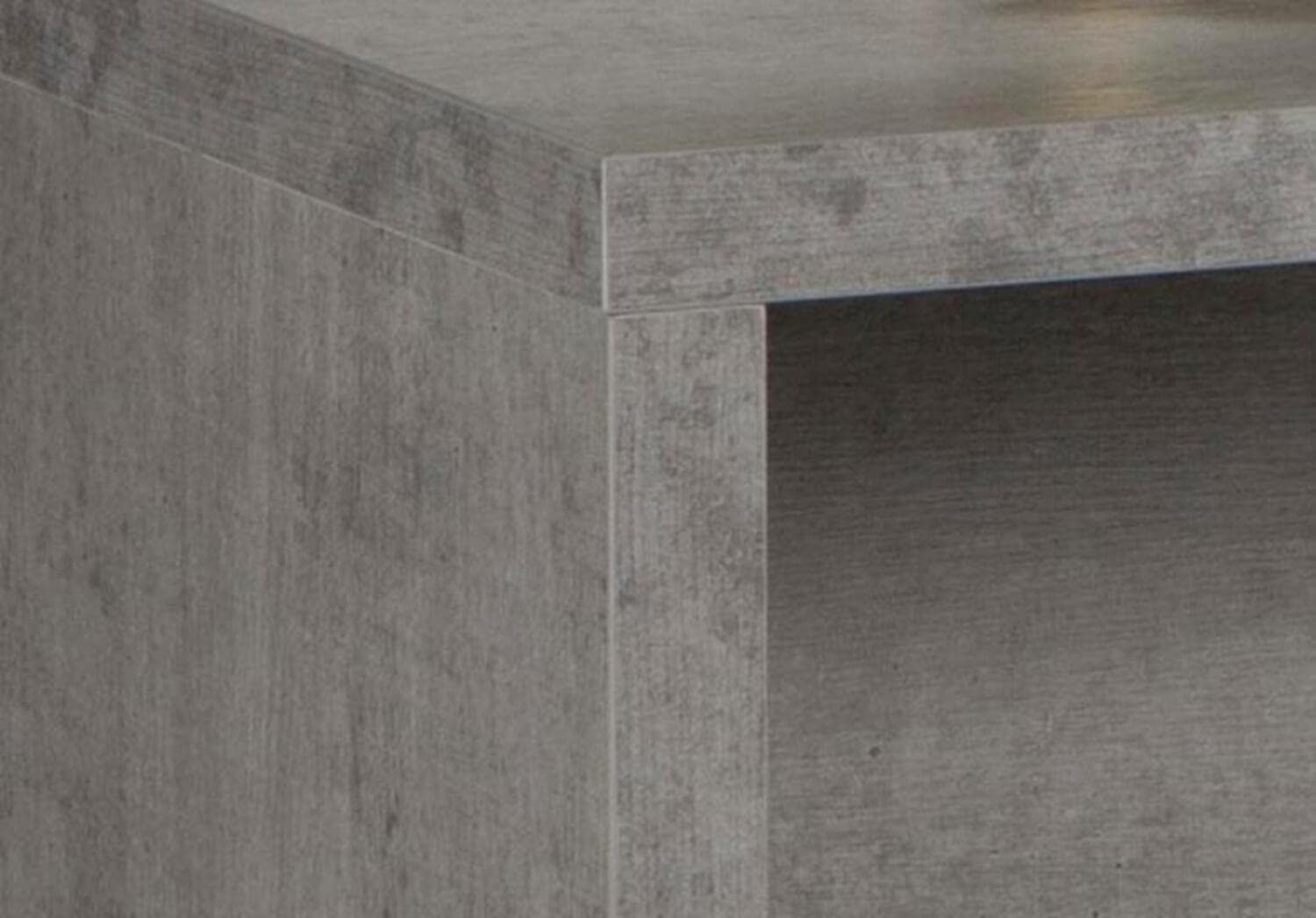 Composad | Scrivania della Linea PRATICO, Scrivania Ufficio, Elegante, (LxAxP) 180x74,20x69 cm, Colore grigio Cemento, Made In Italy