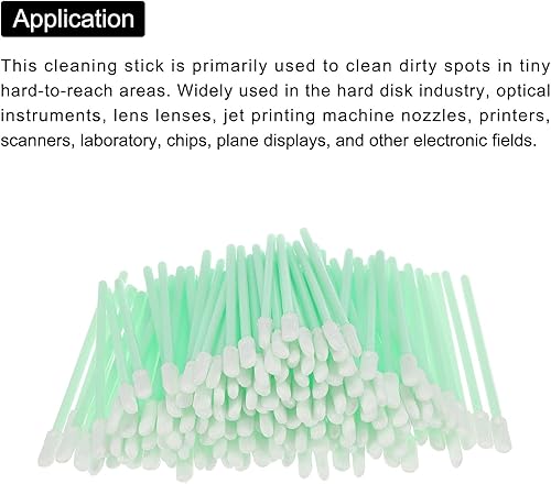 Miniatura 4 de PATIKIL Palitos de limpieza de poliéster de doble capa de 2.80 pulgadas, multiusos, sala blanca para sensores de cámara, impresoras, manualidades,