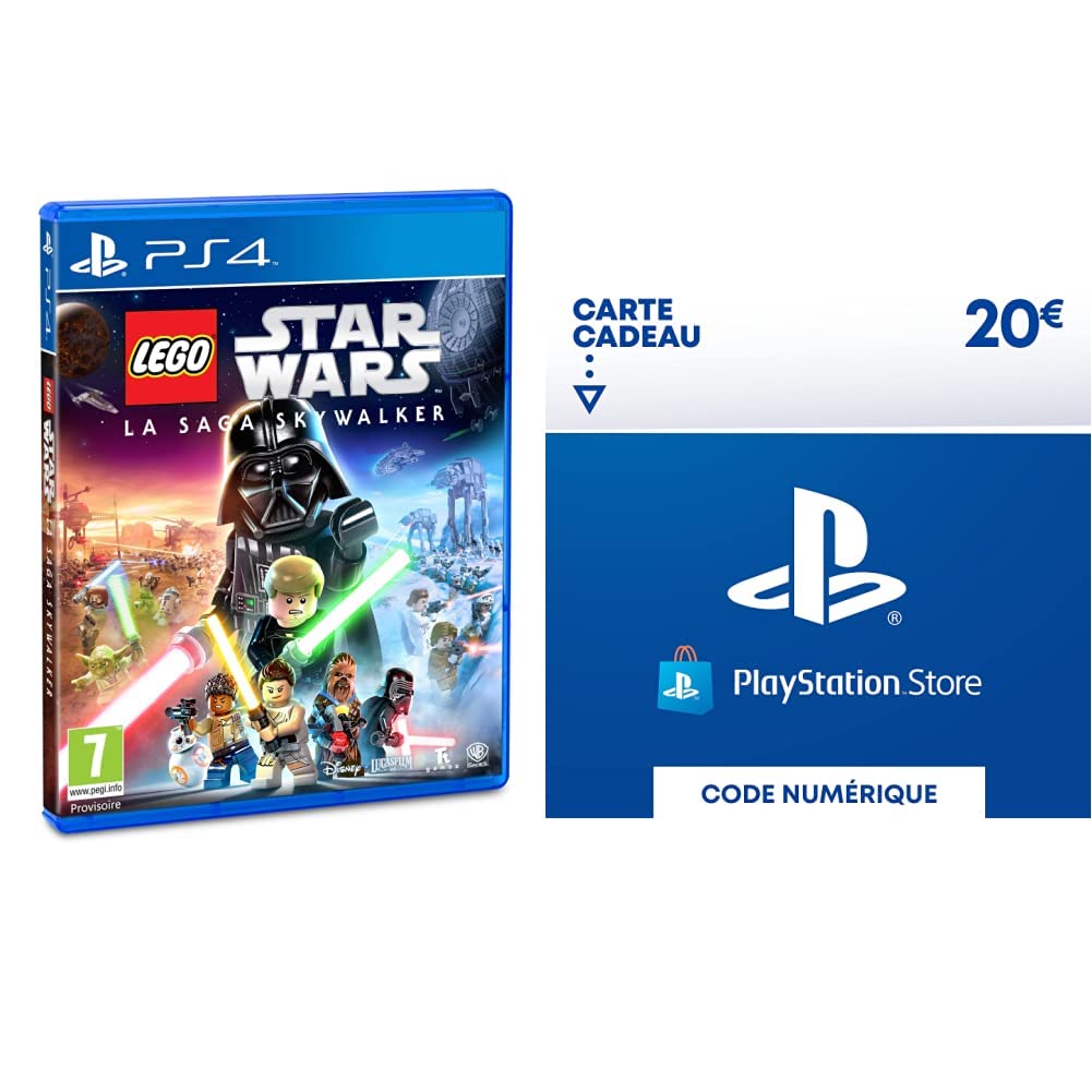 LEGO Star Wars La Saga Skywalker + Carte PSN 20€ | Code PS5 PS4 - 2